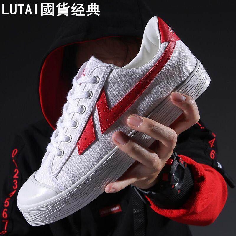 Thick-soled canvas shoes men's trendy all-match low-cut couple small white shoes 2022 summer new casual Korean version