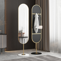 Mirror full-body household bedroom rotating full-length mirror Coat hanger one-piece vertical ins wind fitting floor mirror