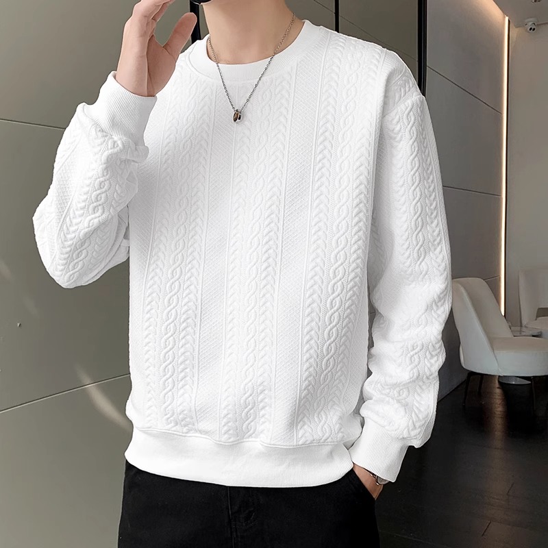 TF beating undershirt male autumn winter 2023 new warm tight elastic expats slim 100 hitch long sleeve round neckline male blouses-Taobao