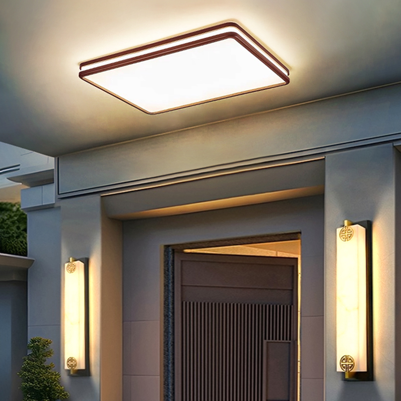 Villa Entrance Ceiling Light, Outdoor Waterproof and Insect-Proof Balcony Light, Outdoor Entrance Light, Foyer Light, Entry Light