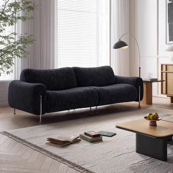 Medieval style living room straight row chenille fabric sofa Medieval style living room straight row chenille fabric sofa