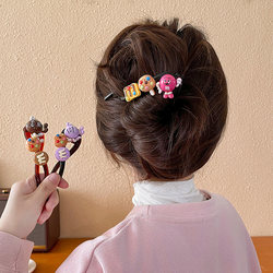 cute Cartoon Twist Hairpin for Women 2024 New arrival Back of Head Hairpin Fancy Shark Clip Hair Accessory