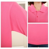 Хлопковая футболка polo для работы, летняя одежда, короткий рукав, делается под заказ, с печатью вашего логотипа