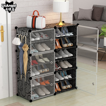 Simple Shoe Cabinet Assembly Containing Plastic Economy Type Home Dust Proof Provincial Space Dormitory Female Doorway Shoe Rack Multilayer