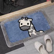 Cartoon floor mat Toilet bathroom absorbent household toilet Door toilet Non-slip entry door mat Bedroom carpet