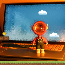 Net Red Astronaut Sunset Light Fat Two Astronauts Small Night Light Lovers Gift Falling and Dawn Atmosphere Light Projection