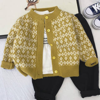 Children's sweaters boys knitted cardigan tops baby