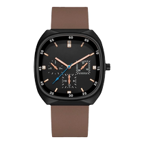 Hot selling simple and fashionable high-end business silicone band square watch quartz watch male and female student watch