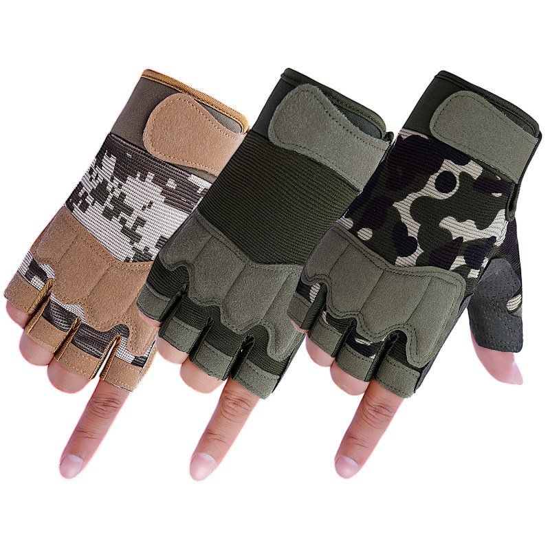 Locomotive Locomotive Half Fingers Gloves Men Cycling Sports Summer Non-Slide Mountain Bike Cycling Tactical Gloves