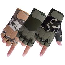 Locomotive Motorcycle Semi-Finger Gloves Male Riding Sport Summer Non-slip Mountain Bike Cyclist Rider Tactical Gloves