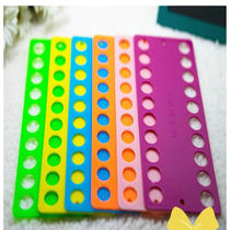 Cross stitch tool cross stitch thread board plastic thread winding board thread hanging board large hole thickened thread management board
