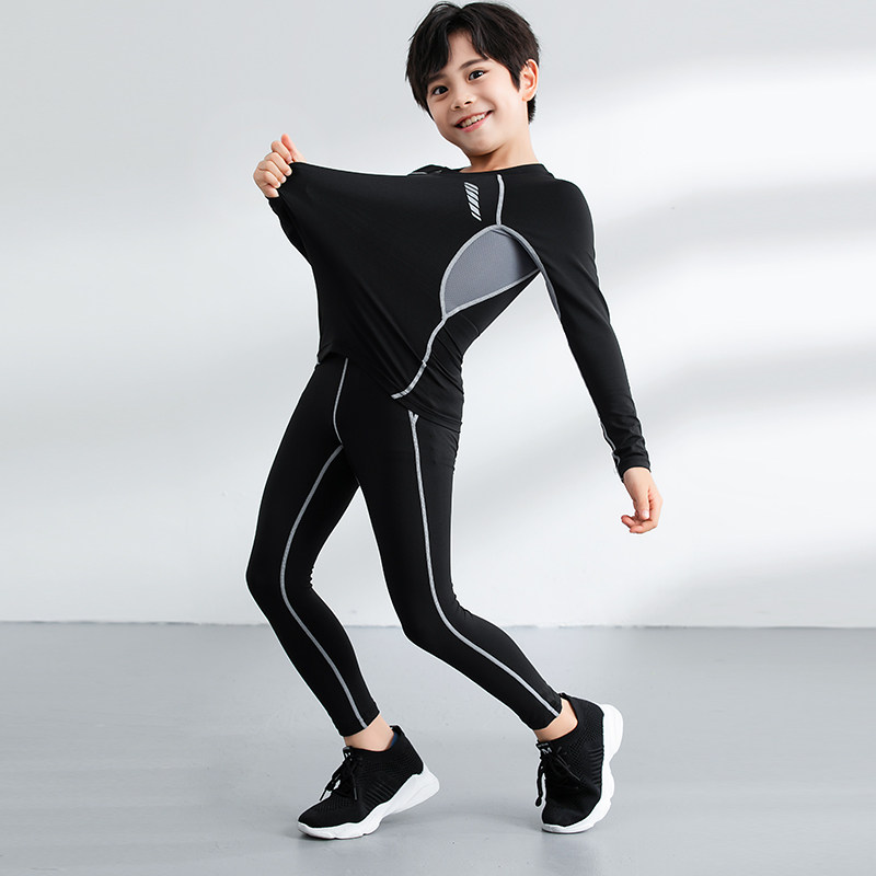 Dong Yuhui recommends children's sports tight clothes training clothes fitness football basketball running to hit bottom speed dry clothes suit-Taobao