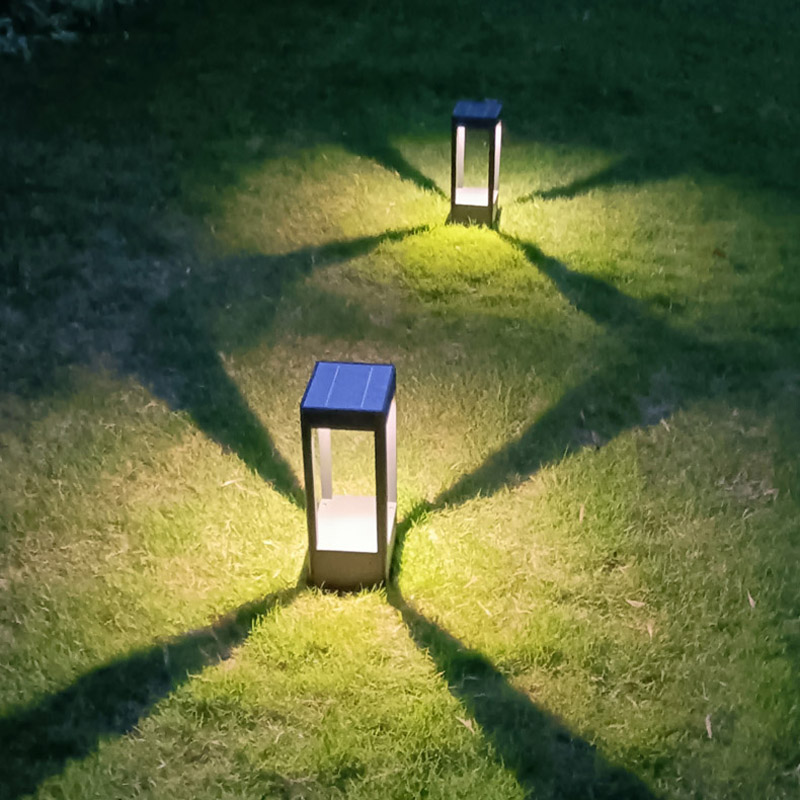 Solar Grass Terrace Lamp Outdoor Waterproof Courtyard Lamp Brief modern Buried Light Villa Garden Outdoor Meadow Buried Light LED