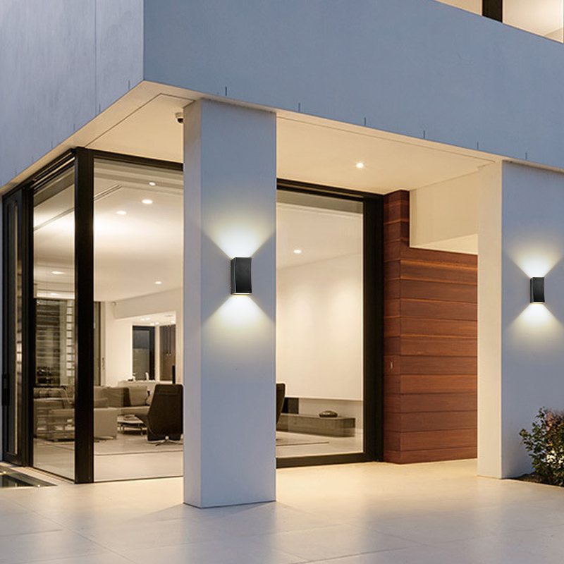 Wall lamp outdoor waterproof balcony exterior wall stairs terrace courtyard door home modern minimalist outdoor led wall lamp - Taobao