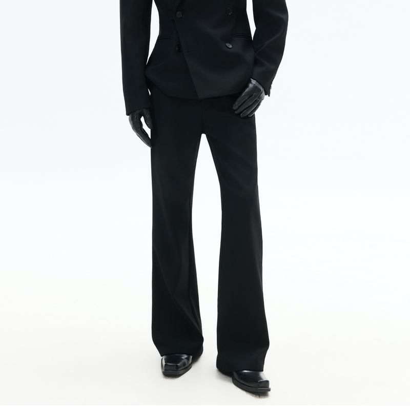 Frkm Scd 26Ss Basic Straight-Leg Dress Pants, Casual Versatile Slimming and Height-Enhancing Casual Pants, Black Fashion