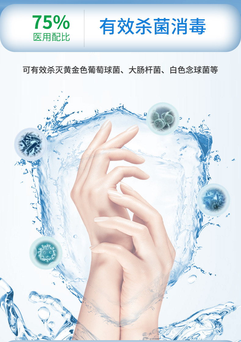 王泰林 75%医用酒精消毒液免洗手消毒凝胶 500ml*2瓶 天猫优惠券折后￥19.9包邮（￥39.9-20）