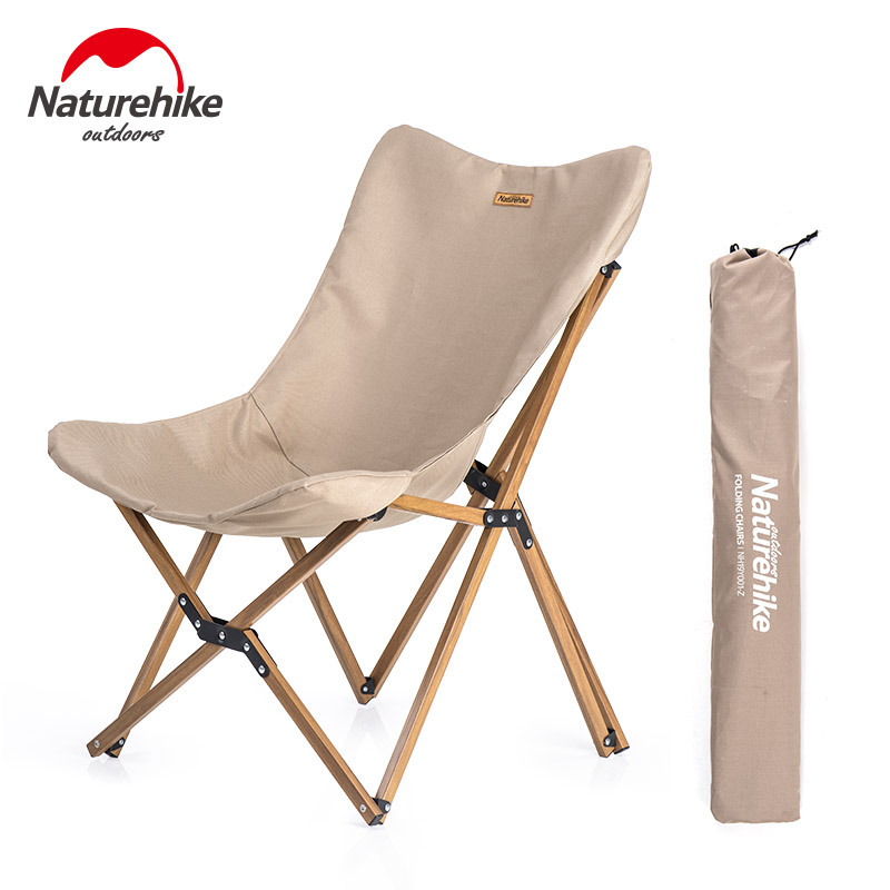 NH Norway Customer Outer folding folding chair portable camping light wood grain writing chair beach chair fishing write letdown folding chair