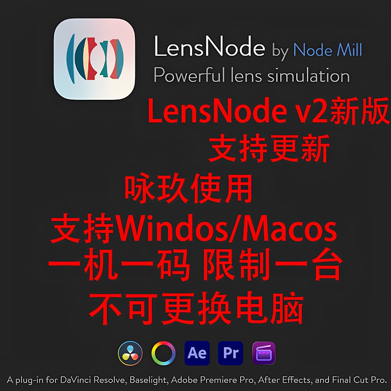 Nodemill Simulates Real Lenses Lensnode 2.1.4 Davinci Plugin Powerful Lens Simulation