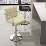 Барный стул подъемный, современный простой стул со спинкой, стульчик для кассы, стульчик для кормления, домашний вращающийся подлокотник, фонарик, стул для мозга