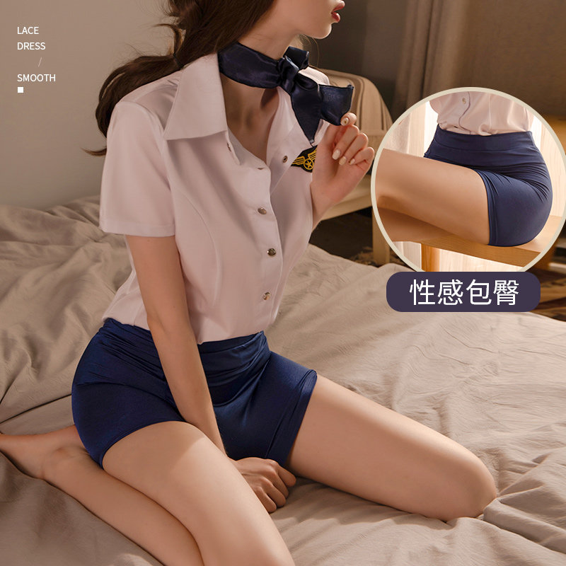 Spice Interior Clothes Flight Attendant Uniform Pure Desire Passion Suit Fire Hot Sexy Transparent Pyjamas Temptation Midnight Charm Man