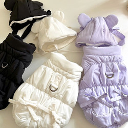 Pet Thickened Cotton Coat Teddy Pomeranian Poodle Small Dog Bichon Frize Yorkshire Cat Dog Clothes Autumn and Winter Clothing