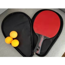 Boer Furious table tennis racket bottom plate long handle horizontal racket short handle straight racket single racket Bingbing racket Bol red and black