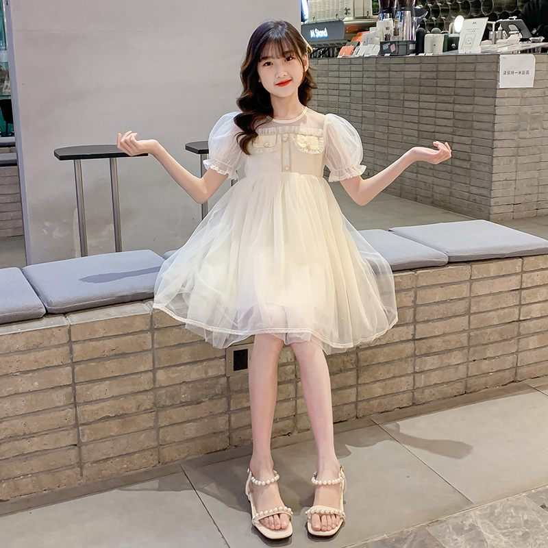 Girls dress Summer Princess Dress 2022 New Yang Girl Summer Dress Children's Small Perfume Dress