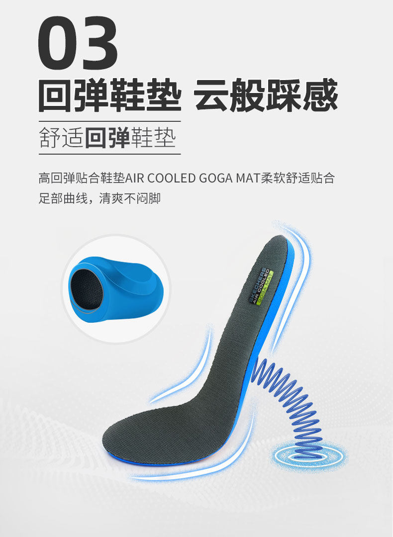 斯凯奇 Skechers Go Walk 5 一体编织鞋面 女休闲减震健步鞋 图5