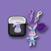 Black Shell Patch Duffy Rabbit + Duffy Rabbit Caychain