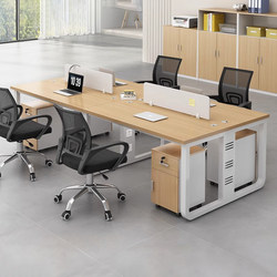 Office Desk and Chair Combination Simple Modern Staff Desk 4 Four 6 Six Eight-Person Screen Deck Office Staff Station
