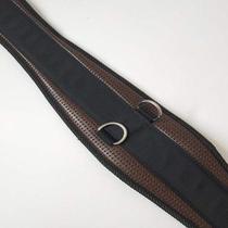 Horse harness belly belt equestrian supplies horse belly belt hibiscus leather British belly belt saddle integrated horse belly belt buckle
