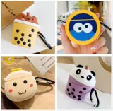 Apple, Tide, силиконовый милый защитный чехол, наушники, набор, беспроводная совместимая коробка с зарядкой, 2, bluetooth