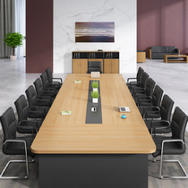 Office furniture conference table long table large reception and training table negotiation table simple modern office table and chair combination