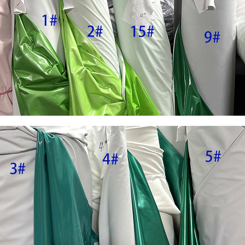 【Yumoyuan】Masked Armor Leather Patch Elastic Pu Green Series Fabric Green Pu