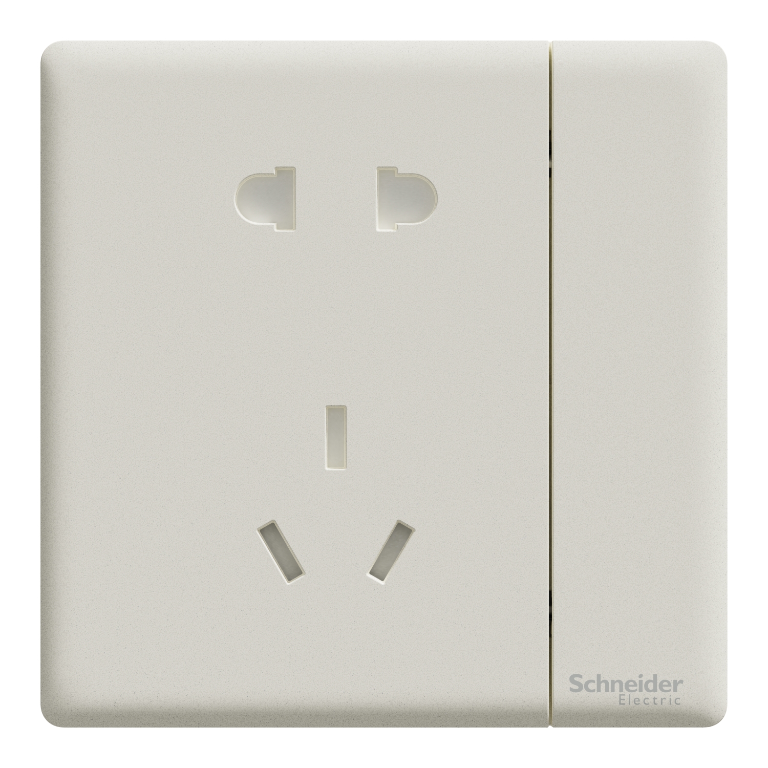Schneider Jane platinum coral white single open double switch three open single control double cut switch five-hole air conditioning computer socket