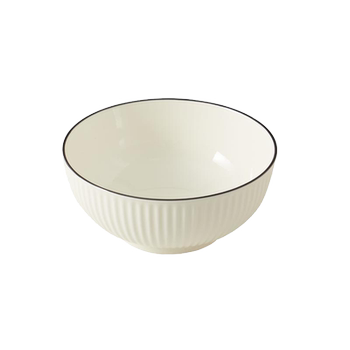 Ceramic japanese-style simple household soup bowl student bowl