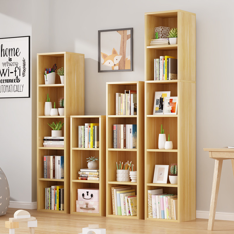Bookshelf Floor shelf Multi-layer children's small bookcase Simple household student bedroom simple storage lattice cabinet