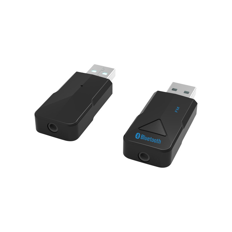 Car Bluetooth Adapter 5.0 Audio Receiver to Speaker 3.5 Aux Car Mp3 USB Bluetooth Stick Converts Wired to Wireless Headphones Audio Amplifier Radio Fm Audio Receiver