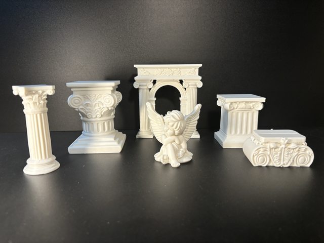 Roman Column Base Ornaments, Doll Display Stand, Blind Box Figurine Display Cabinet