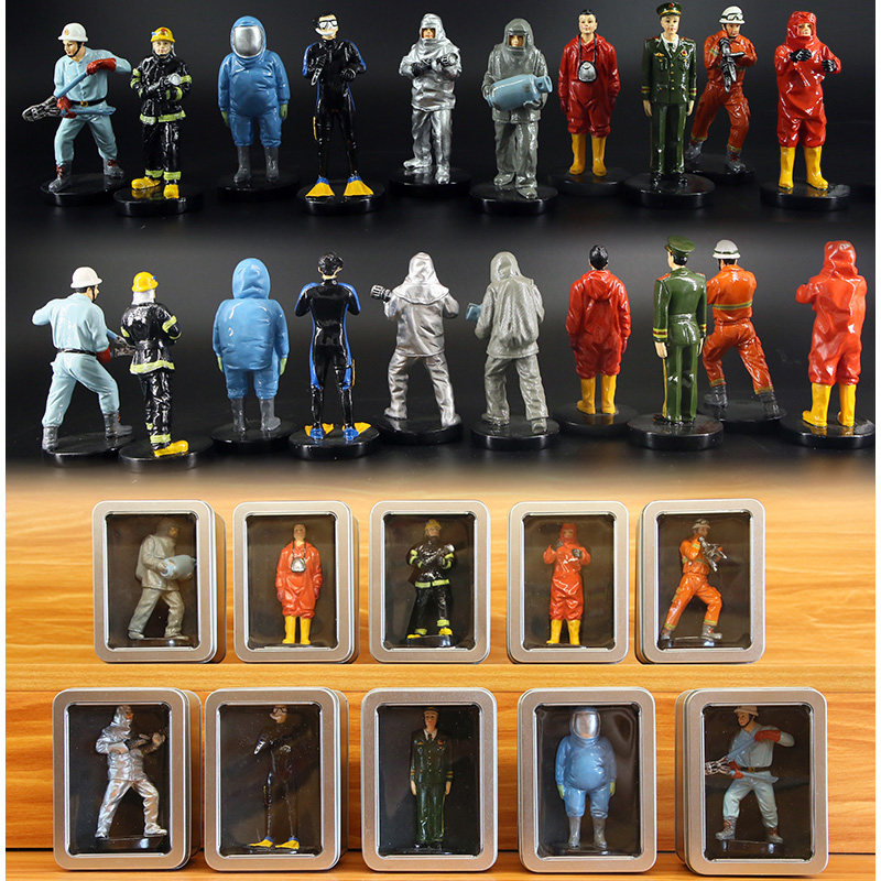 China fire doll set large collection Retrograde collection series doll doll car doll ornament model