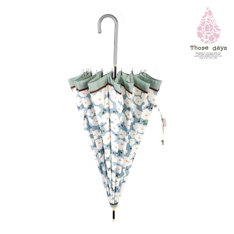 Japan's Those days garden flower Japanese lightweight long-handled weatherproof UV-resistant rainy and rainy umbrella female