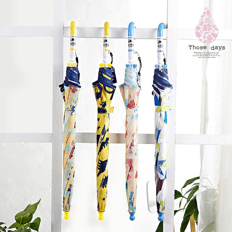 Japan Those days Elementary school boy kindergarten boys girl cartoon cute and transparent child long handle sunny umbrella-Taobao