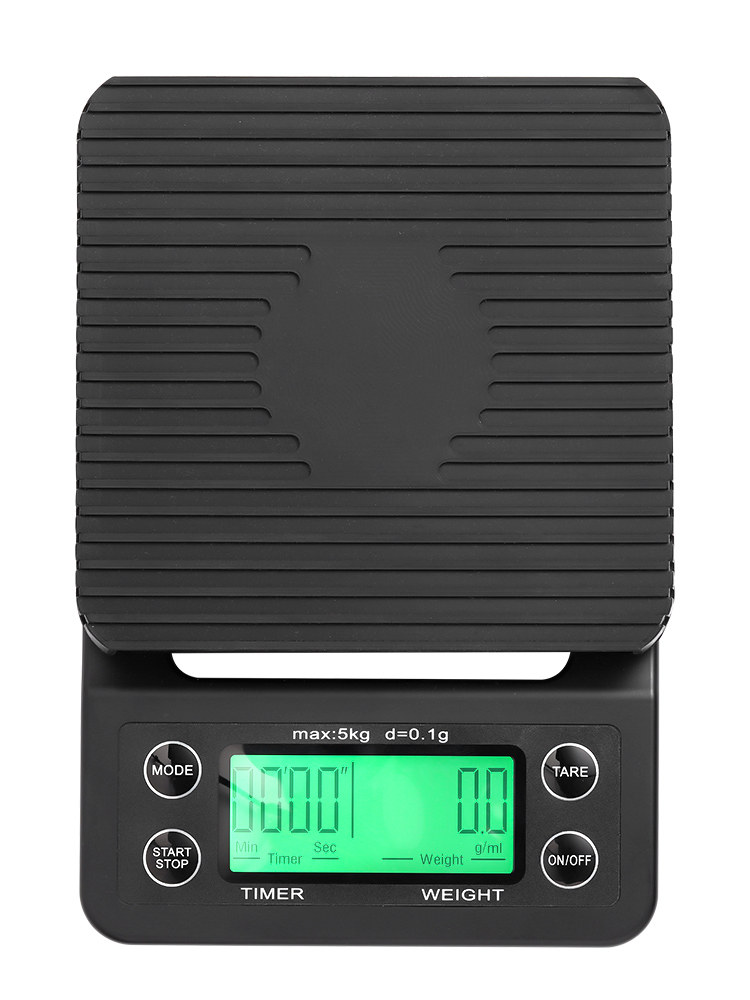 Hand Brewed Coffee Timing Digital Scale High-Precision Small Kitchen Household Food Grams Weighing Milk Tea Shop Commercial