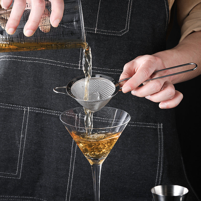 Stainless Steel Triangular Filter Bartending Filter Colander Bar Bartender Special Cone Filter Sieve Small