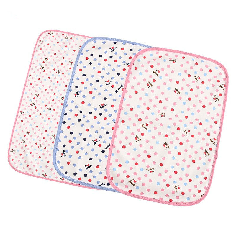 Newborn baby urine pad waterproof four seasons washable newborn baby leakage pad I love mom and dad menstrual pad