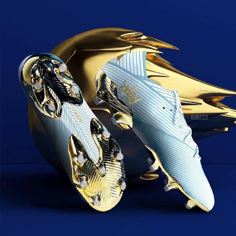 Messi Anniversary Limited Edition Children Student Football Shoes Male And Female Broken Nails Ag Length Nail Falcon Adult Grass Training Shoes