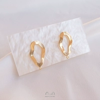 R220-6 Кольцо для подвешивания волнистое овальное 11,5х21мм 1 пара