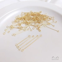 Две -головы из 9 стежков 25 мм 14 тысяч неглубокой золотой двойной головы