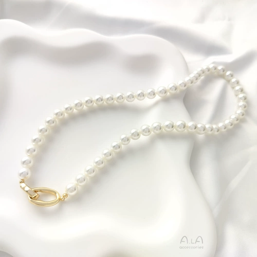 14-каратное позолоченное овальное двойное кольцо специальной формы с пряжкой из жемчуга, материал браслета, ожерелье, кулон, соединительная пряжка, ювелирные аксессуары «сделай сам»