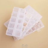 Аксессуар, коробка для хранения, пластиковые прозрачные бусины, серьги, кольцо, аксессуары, тара, коробочка для хранения, 28 ячеек, 10 ячеек